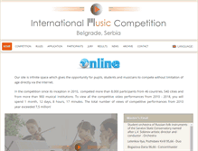 Tablet Screenshot of musiccompetition.rs